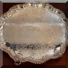 D23. Monogrammed silverplate tray. 